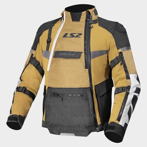 מעיל אדוונצ'ר רב עונתי אל אס 2 שחור / בייג' - LS2 ADVENTURE X-MASTER BLACK BEIGE