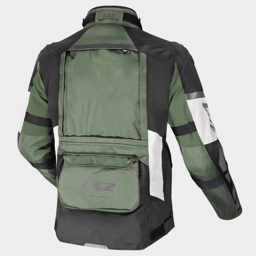 מעיל אדוונצ'ר רב עונתי אל אס 2 שחור / ירוק - LS2 ADVENTURE X-MASTER BLACK\GREEN