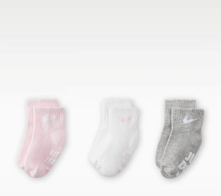 שלישיית גרבי נייק Jordan Legacy Gripper Socks | תינוקות