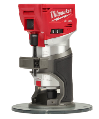 רוטר / טרימר נטען לעץ Milwaukee M18 FTR-0X 18V FUEL במזוודה - גוף בלבד EN