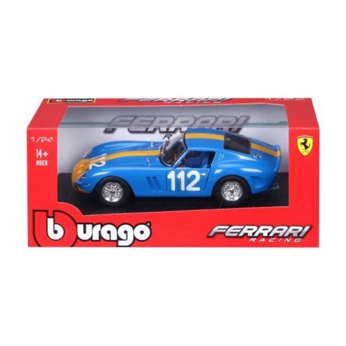 דגם מכונית פרארי 250 GTO כחול - Bburago 1:24