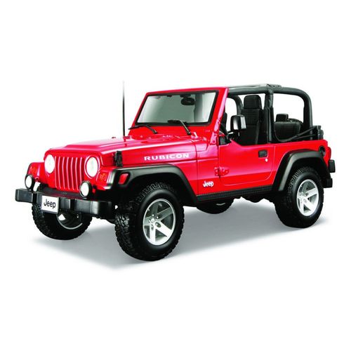 מאיסטו - ג'יפ רוביקון רנגלר אדום - MAISTO JEEP WRANGLER RUBICON  1:18