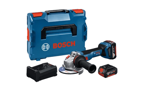 משחזת זוית LBOXX GWS 18V-11S  EC כולל 2 בטריות 5ah+מטען ומזוודה