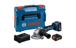 משחזת זוית LBOXX GWS 18V-11S  EC כולל 2 בטריות 5ah+מטען ומזוודה