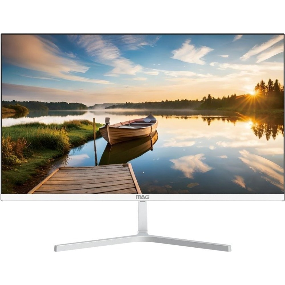 מסך "27 שטוח 100Hz רמקולים מובנים D27F100SW מאג MAG צבע לבן