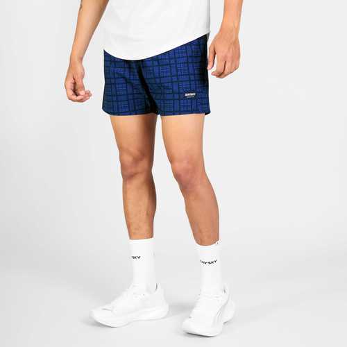 מכנסי ריצה Checker pace shorts 5'' Blue