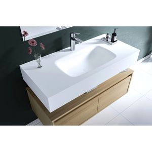כיור קוריאן רוז 15 ROSE-X15 – 100*47, לבן מט