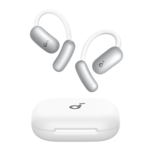 אוזניות Anker Soundcore AeroFit 2 AI Assistant Wireless Open Ear Clip עם עוזרת AI קולית - צבע לבן