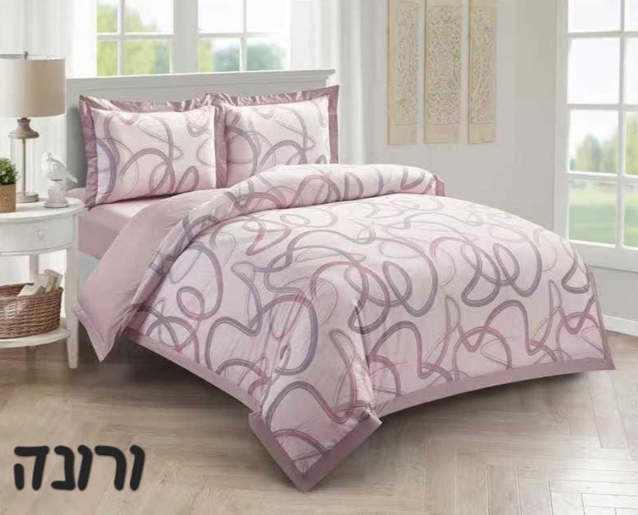 מצעי יוקרה 100% כותנה זוגי 200/220 דגם ורונה