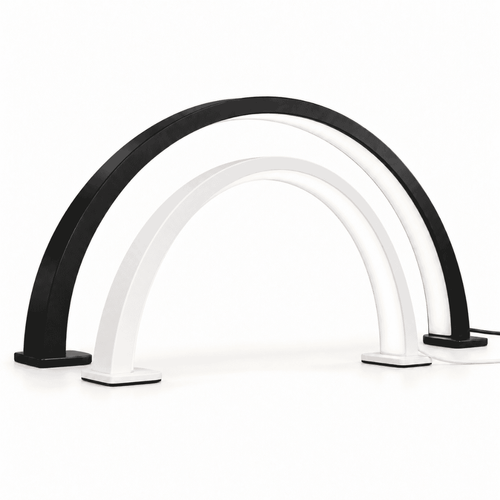 מנורת מונלייט טאץ לד שולחנית חצי ירח | 2 גדלים | שחור / לבן