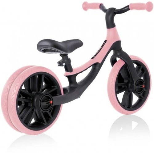 אופני איזון גלגל אחורי כפול צבע ורוד פסטל Globber GO Bike Elite Duo