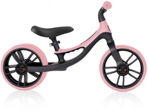 אופני איזון גלגל אחורי כפול צבע ורוד פסטל Globber GO Bike Elite Duo