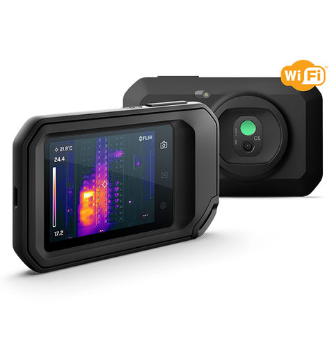 מצלמה תרמית FLIR C5 – מבט קדמי ואחורי