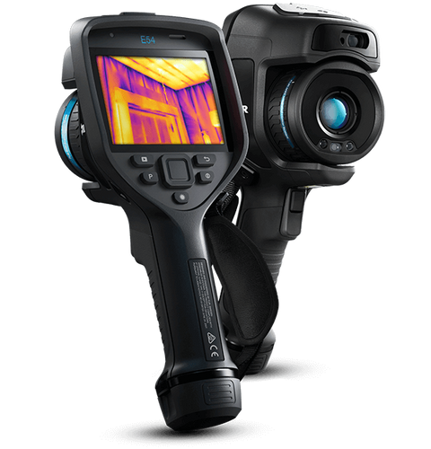 מצלמה תרמית FLIR E54 – מבט קדמי ואחורי