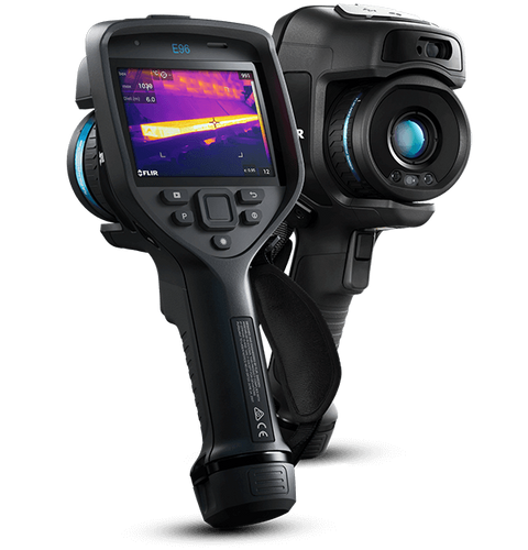 מצלמה תרמית FLIR E96 – מבט קדמי ואחורי