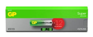 12 סוללות GP Super Alkaline AA 1.5V
