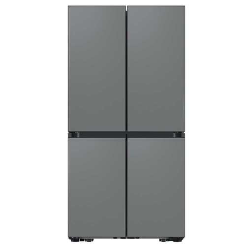 מקרר 4 דלתות 819 ליטר Samsung RF88DB9623-GR BeSpoke זכוכית אפור סאטן
