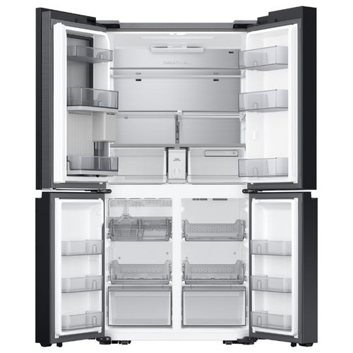 מקרר 4 דלתות 819 ליטר Samsung RF88DB9623-GR BeSpoke זכוכית אפור סאטן