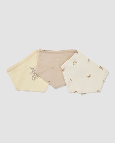 3 סינרי בנדנה Circus - מוקה וקרם | לורנס