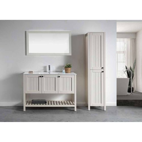 ארון אמבטיה DECOR כיור אינטגרלי – 100 ס