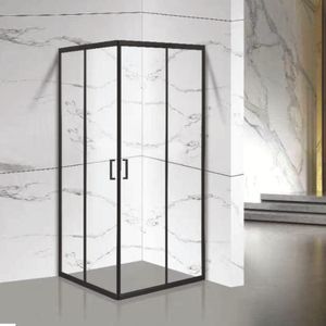 ספיריט הזזה פינתי שחור SPIRIT BLACK – 80x80, שקוף