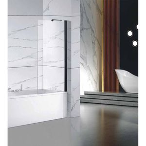 וואל אמבטיון שחור (דופן קבועה) WALL – 70x140, שקוף