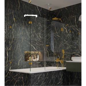 באט אמבטיון פינתי BATH – 120-180 ס״מ פפיטה/מאסטר קרה, ניקל מבריק (פרזול)