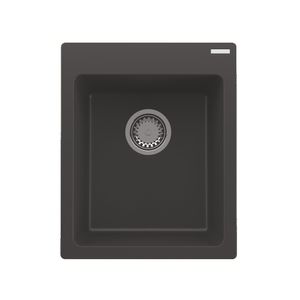 אופל 41 כיור מטבח גרניט בודד OPAL – Opal שחור מט