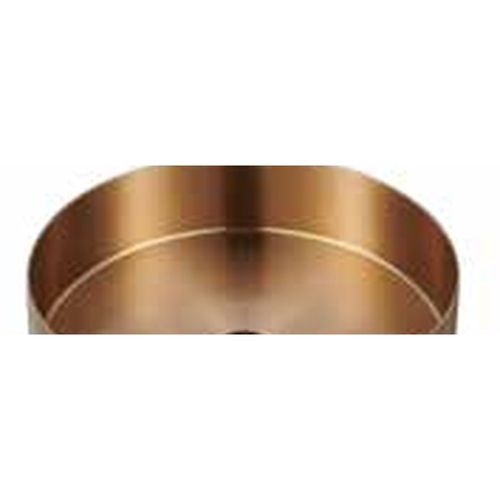 כיורי נירוסטה לאמבט עגול STEEL SINKS – 380*380*110 רוז גולד