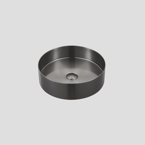 כיורי נירוסטה לאמבט עגול STEEL SINKS – 380*380*110 גרפיט מוברש