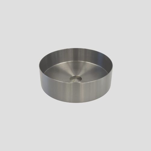 כיורי נירוסטה לאמבט עגול STEEL SINKS – 380*380*110 מוברשת