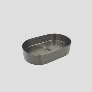 כיורי נירוסטה לאמבט אליפסה STEEL SINKS – 550*350*115 מוברשת
