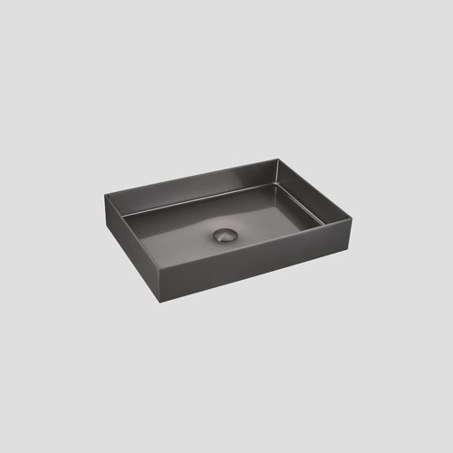 כיורי נירוסטה לאמבט מלבני STEEL SINKS – 550*380*100 גרפיט מוברש