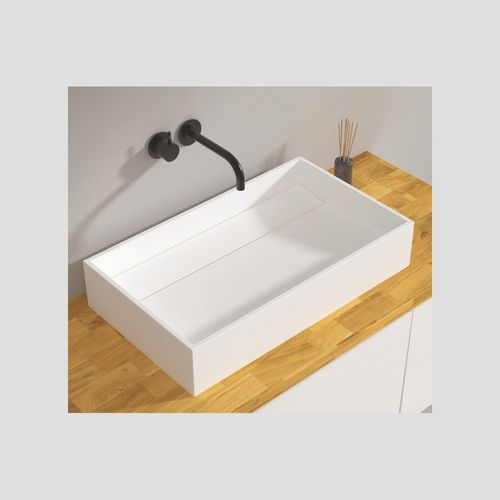 SINKS כיורים מונחים קוריאן לבן מט – דגם אתיקה 60*35*12