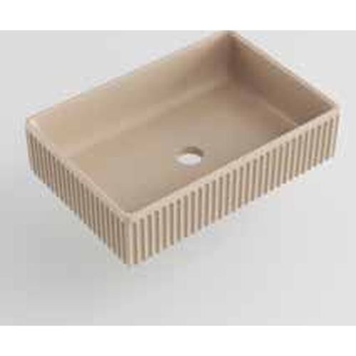כיור חרס קונטור CONTOUR – חאקי מט