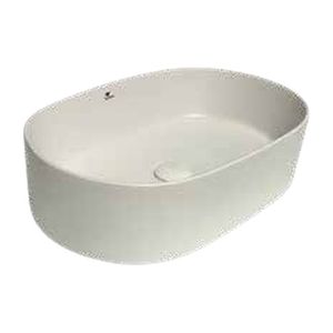 אובל דפנות דקות OVAL – לבן מט