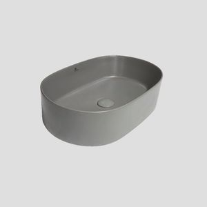 אובל דפנות דקות OVAL – אפור מט