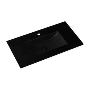 כיור אינטגרלי דגם פלטינה – 100 ס"מ 1010X460X170 שחור-מט, שחור מט