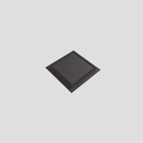 RIF תעלת ניקוז ריבועי – 10X10, שחור-מט מוברש