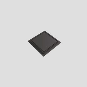 RIF תעלת ניקוז ריבועי – 10X10, שחור-מט מוברש