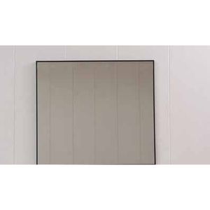 מראה מרובעת מסגרת דקה שחורה – 100x60 cm, שחור