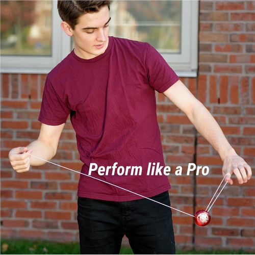 יו יו - YO YO YOMEGA FIREBALL BLACK/RED