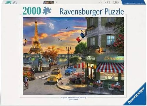 פאזל 2000 חלקים - שקיעה מוקדמת בפריז