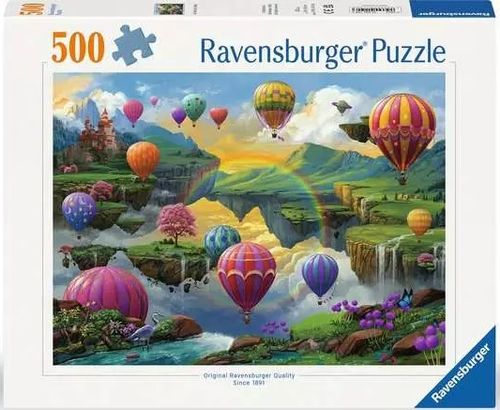 פאזל 500 חלקים - כדורים פורחים בעמק