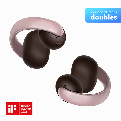 ‏⁧אוזניות ⁦soundcore AeroClip Open Ear Clip-On⁩ בצבע שחור⁩‏