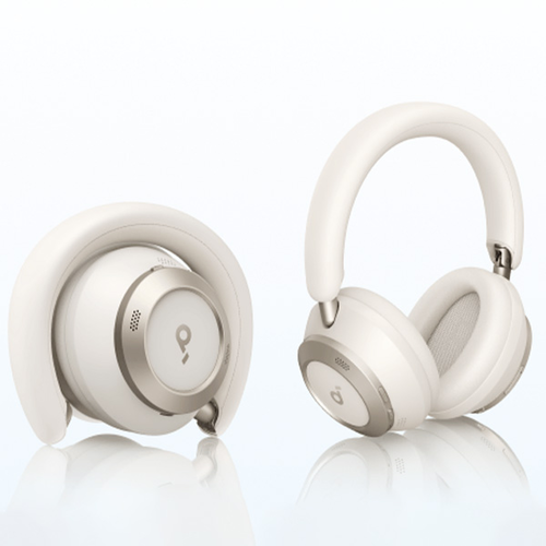 ‏⁧אוזניות קשת ⁦soundcore Space One Pro On-Ear⁩ בצבע לבן⁩‏