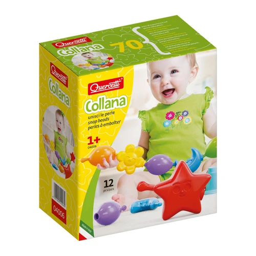 משחק קוורצ'טי שרשרת צורות 12 חלקים לגילאי 1+