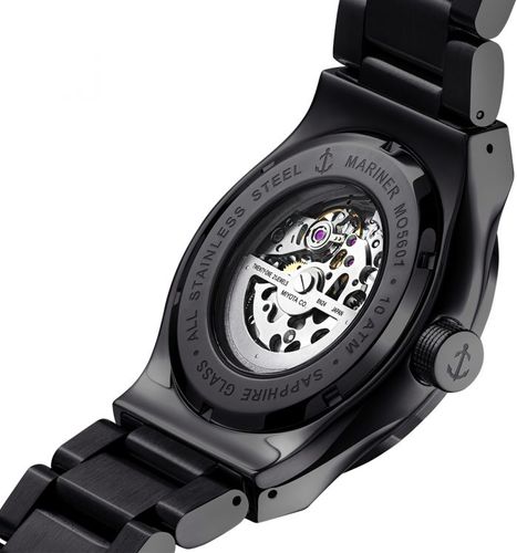 שעון MARINER מרינר לגבר דגם MO5601 לוח שחור תמונה 3