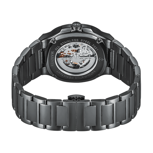 שעון MARINER מרינר לגבר דגם MO7021 לוח שחור תמונה 3