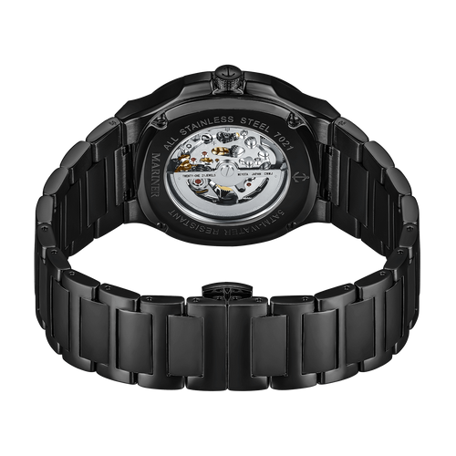 שעון MARINER מרינר לגבר דגם MO7022 לוח שחור תמונה 2